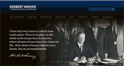 Desktop Screenshot of hoover.archives.gov